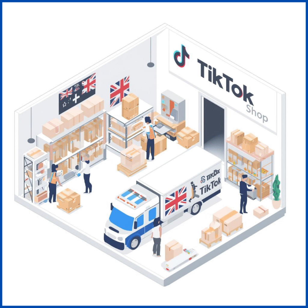 TikTok Fulfilment UK process showing 3PL, shipping, and order management