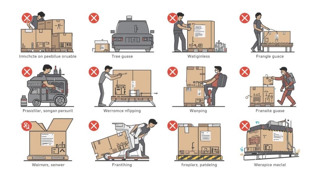 Common mistakes in fragile goods packaging