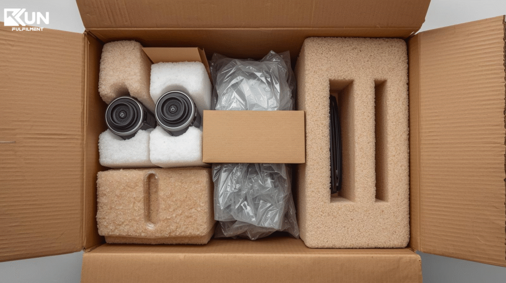 Separating fragile items for safe shipping