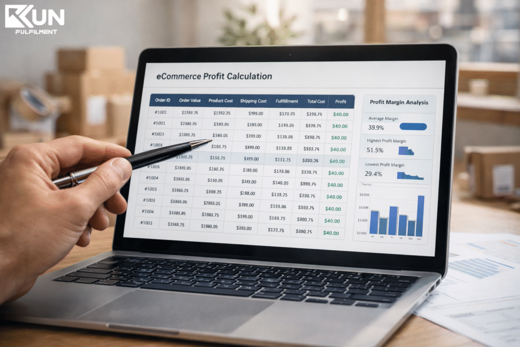 Calculating profit margins for online business