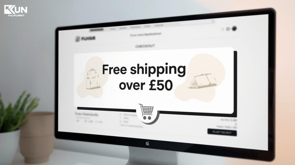 Free shipping threshold strategy to increase AOV”