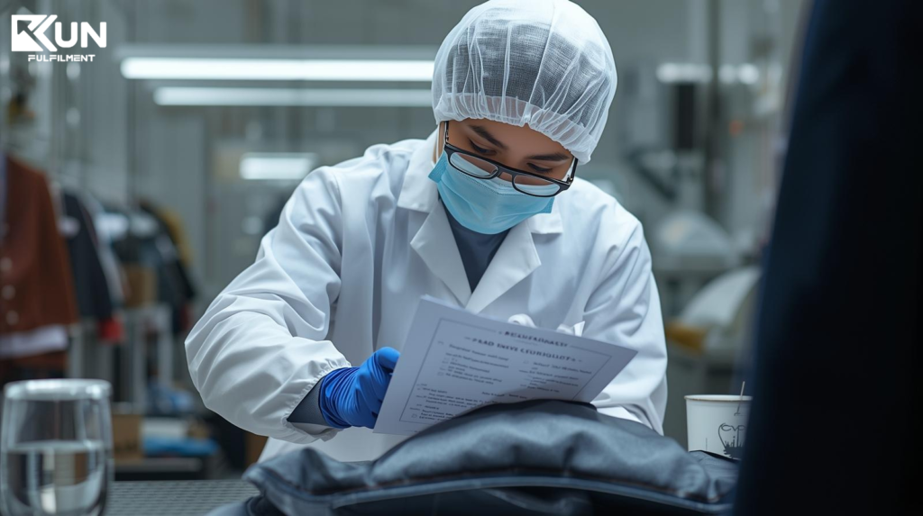 Luxury product returns inspection process in warehouse